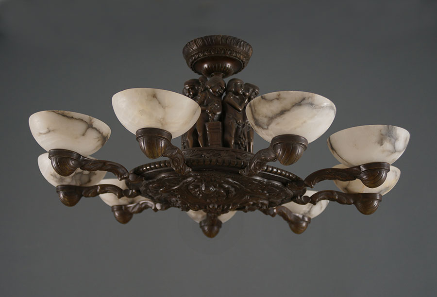 Vieux lustres Collection de vieilles lampes Commerce Pologne