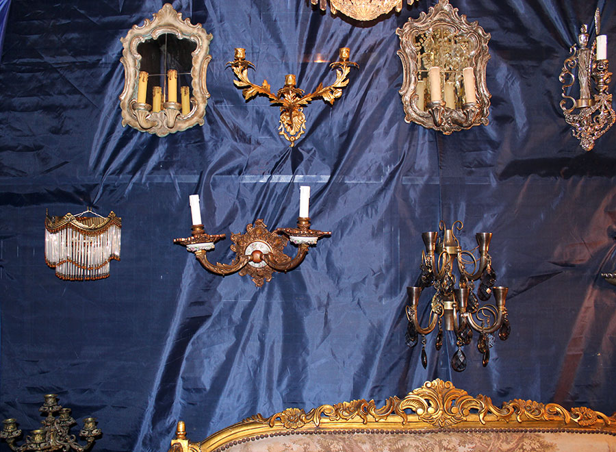 Vieux lustres Collection de vieilles lampes Commerce Pologne